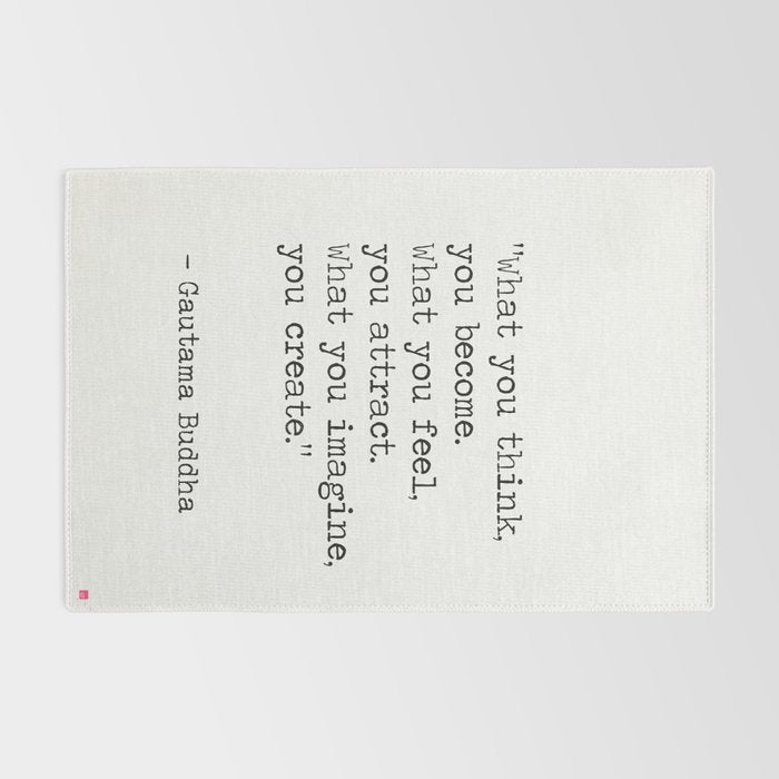 Buddha quote 5 Rug Gallery Image 2