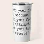 Buddha quote 5 Travel Mug Gallery Image 1