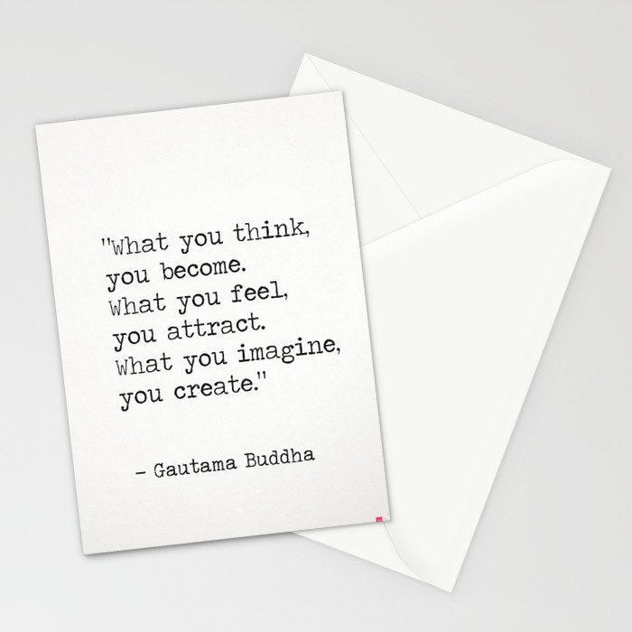 Buddha quote 5 Stationery Card Gallery Image 2