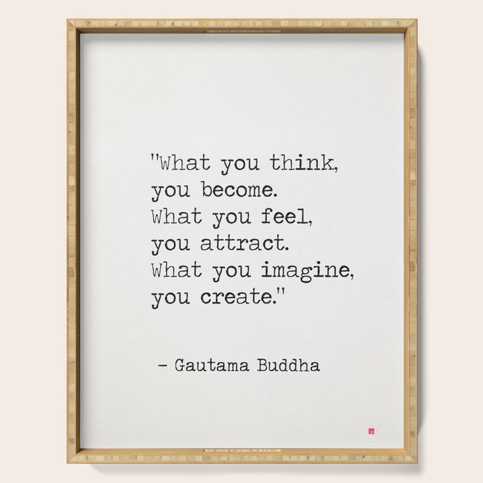 Buddha quote 5 Serving Tray Gallery Image 1