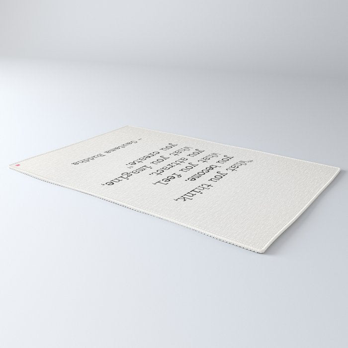 Buddha quote 5 Rug Gallery Image 3