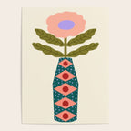 Groovy Floral Vase  Poster Gallery Image 4