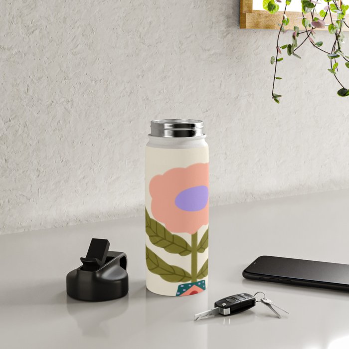 Groovy Floral Vase  Water Bottle Gallery Image 4