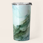 Nature Landscape Inspired Abstract Flow Painting 2 Travel Mug Gallery Image 2