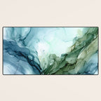 Nature Landscape Inspired Abstract Flow Painting 2 Desk Mat Gallery Image 3