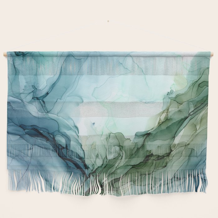Nature Landscape Inspired Abstract Flow Painting 2 Wall Hanging Gallery Image 1