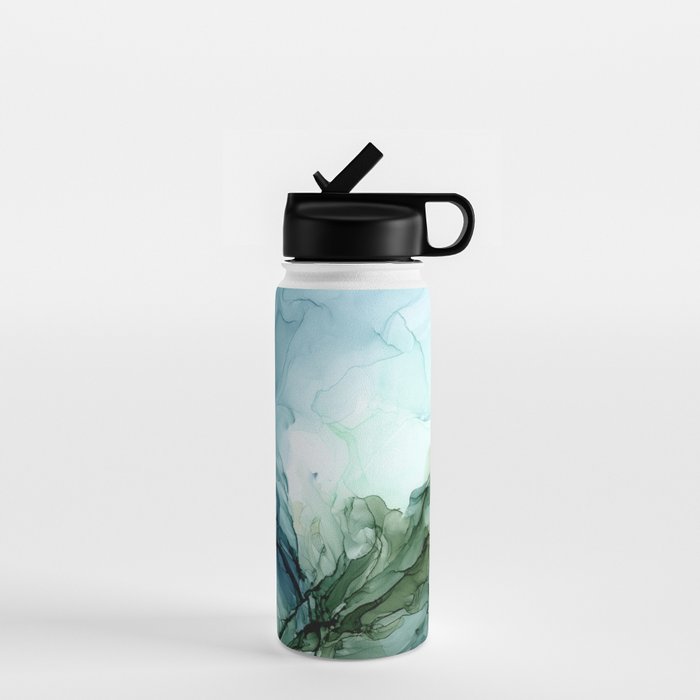 Nature Landscape Inspired Abstract Flow Painting 2 Water Bottle Gallery Image 1