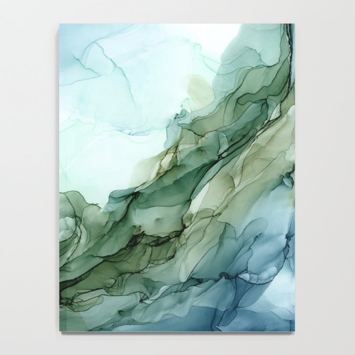 Nature Landscape Inspired Abstract Flow Painting 2 Notebook Gallery Image 4