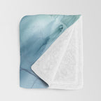 Nature Landscape Inspired Abstract Flow Painting 2 Throw Blanket Gallery Image 3