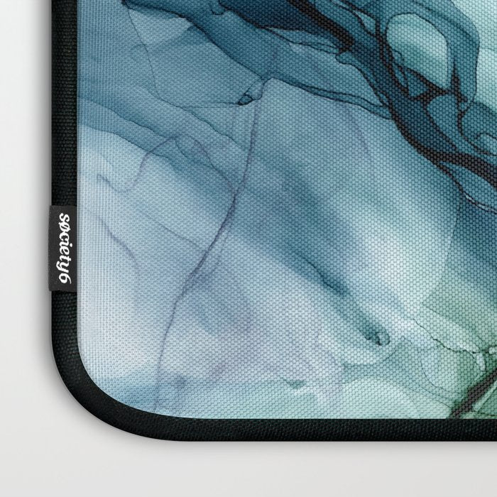 Nature Landscape Inspired Abstract Flow Painting 2 Laptop Sleeve Gallery Image 3