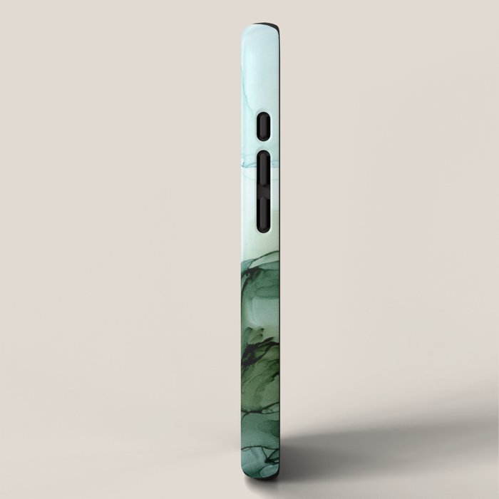 Nature Landscape Inspired Abstract Flow Painting 2 iPhone Case Gallery Image 2