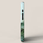 Nature Landscape Inspired Abstract Flow Painting 2 iPhone Case Gallery Image 2