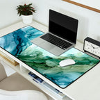 Nature Landscape Inspired Abstract Flow Painting 2 Desk Mat Gallery Image 2