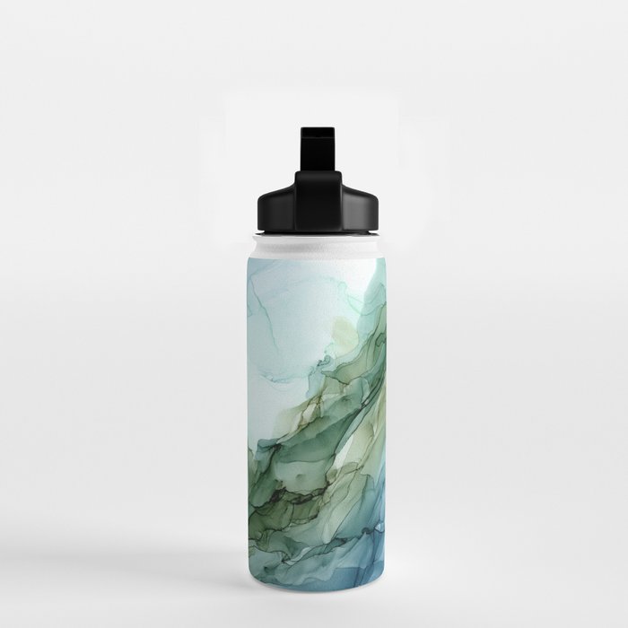 Nature Landscape Inspired Abstract Flow Painting 2 Water Bottle Gallery Image 2