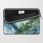 Nature Landscape Inspired Abstract Flow Painting 2 Laptop Sleeve Gallery Image 2