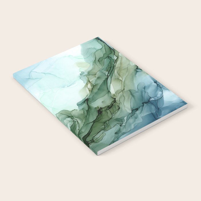 Nature Landscape Inspired Abstract Flow Painting 2 Notebook Gallery Image 2