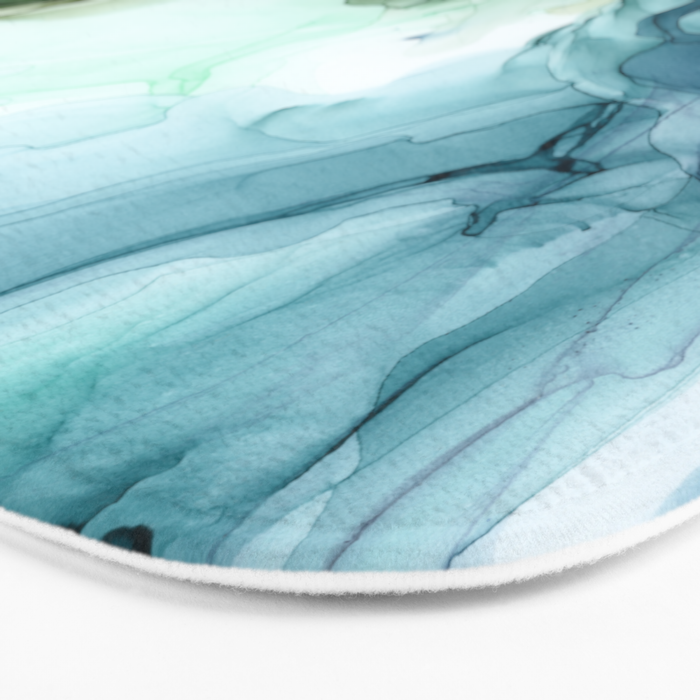 Nature Landscape Inspired Abstract Flow Painting 2 Bath Mat Gallery Image 3