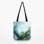 Nature Landscape Inspired Abstract Flow Painting 2 Tote Bag Gallery Image 2