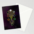 Kabbalah The Tree of Life - Etz Hayim Stationery Card Gallery Image 2