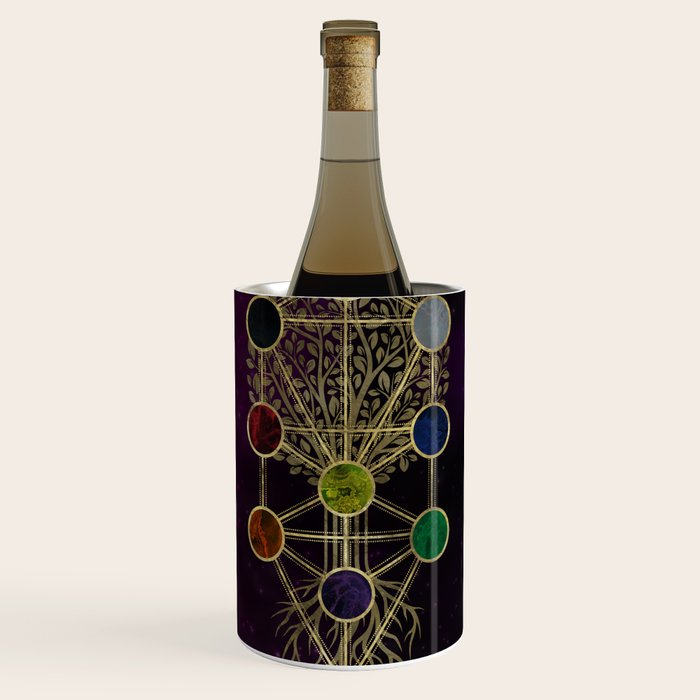Kabbalah The Tree of Life - Etz Hayim Wine Chiller Gallery Image 1