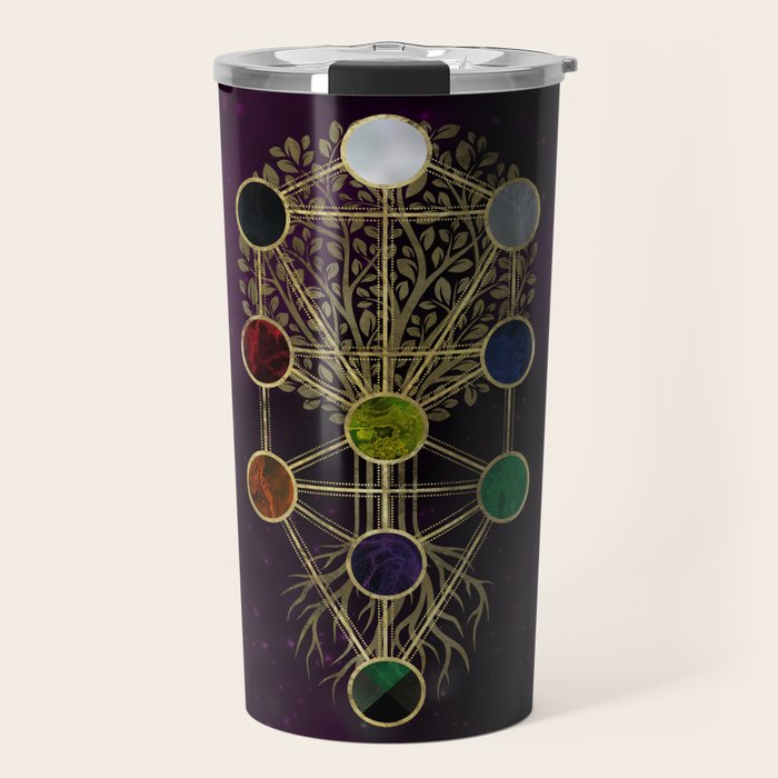 Kabbalah The Tree of Life - Etz Hayim Travel Mug Gallery Image 1