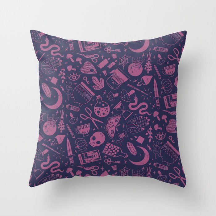Magical Objects: Bewitched Throw Pillow Gallery Image 1