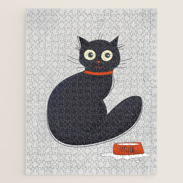 Black Silly Cat  Jigsaw Puzzle Gallery Image 1