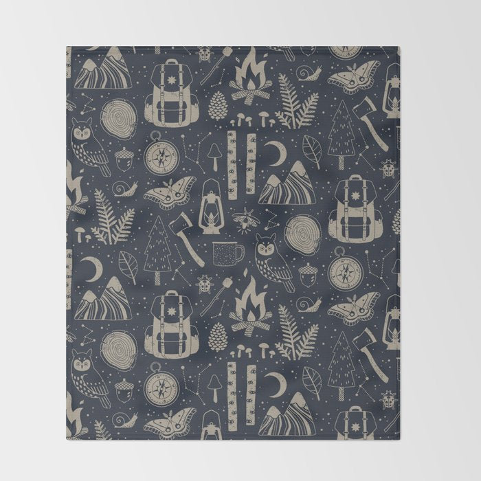 Into the Woods: Stargazing Throw Blanket Gallery Image 2