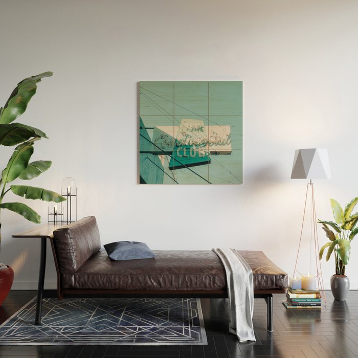 Continental Club Neon Sign Wood Wall Art Gallery Image 2