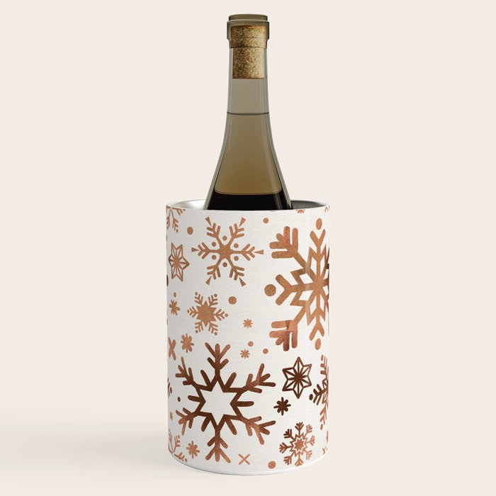 Snowflake Collection - Rose Gold Palette Wine Chiller Gallery Image 1