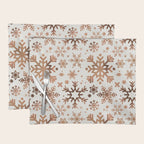 Snowflake Collection - Rose Gold Palette Placemat Gallery Image 1