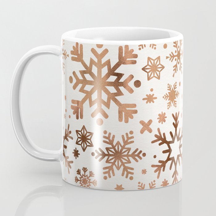 Snowflake Collection - Rose Gold Palette Coffee Mug Gallery Image 3