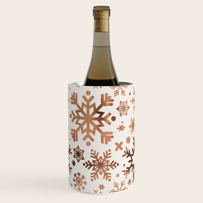 Snowflake Collection - Rose Gold Palette Wine Chiller Gallery Image 2