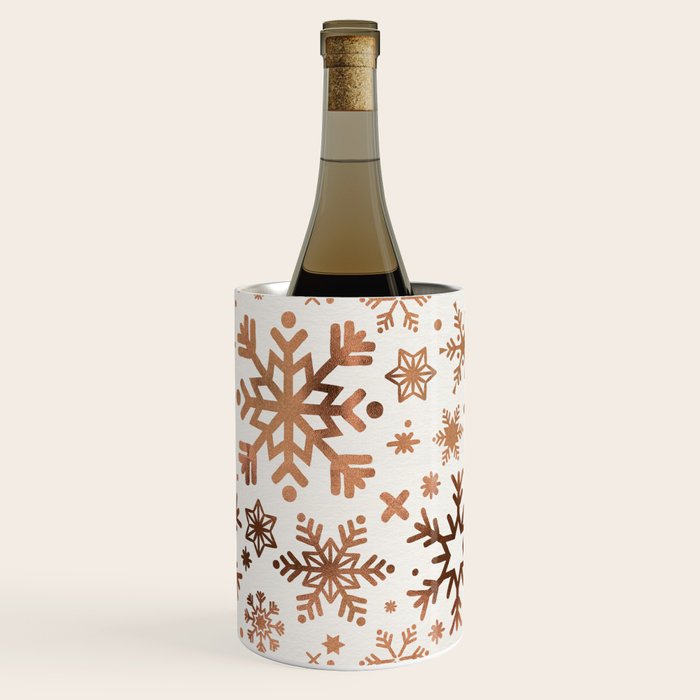 Snowflake Collection - Rose Gold Palette Wine Chiller Gallery Image 3