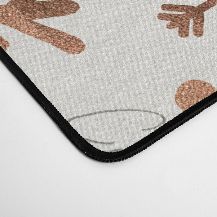 Snowflake Collection - Rose Gold Palette Desk Mat Gallery Image 4