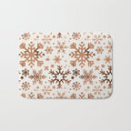 Snowflake Collection - Rose Gold Palette Bath Mat Gallery Image 1