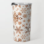 Snowflake Collection - Rose Gold Palette Travel Mug Gallery Image 3