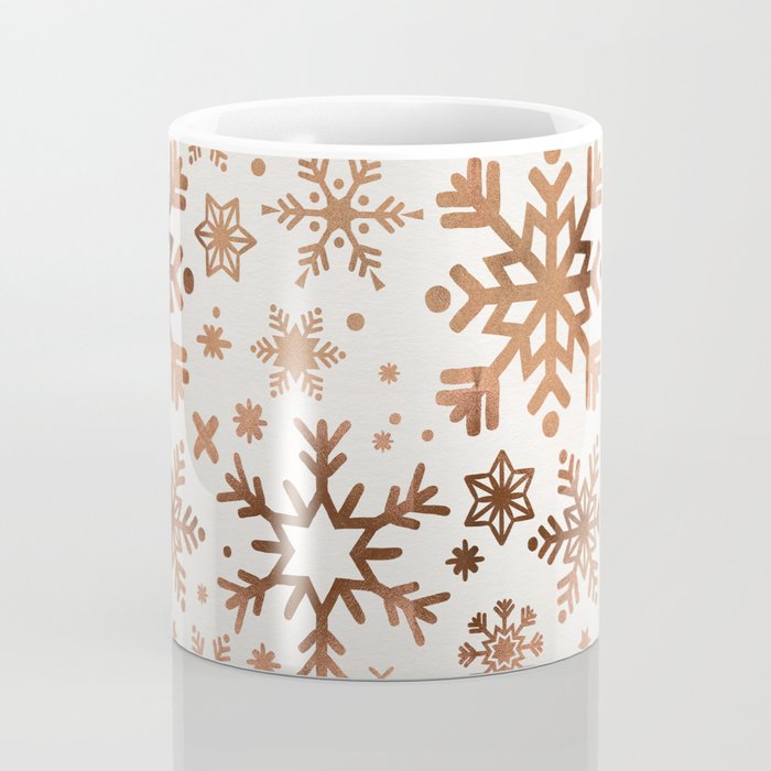 Snowflake Collection - Rose Gold Palette Coffee Mug Gallery Image 4