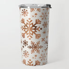 Snowflake Collection - Rose Gold Palette Travel Mug Gallery Image 2