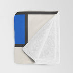 Retro Geometry: Mondrian Edition Throw Blanket Gallery Image 3