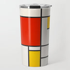 Retro Geometry: Mondrian Edition Travel Mug Gallery Image 1
