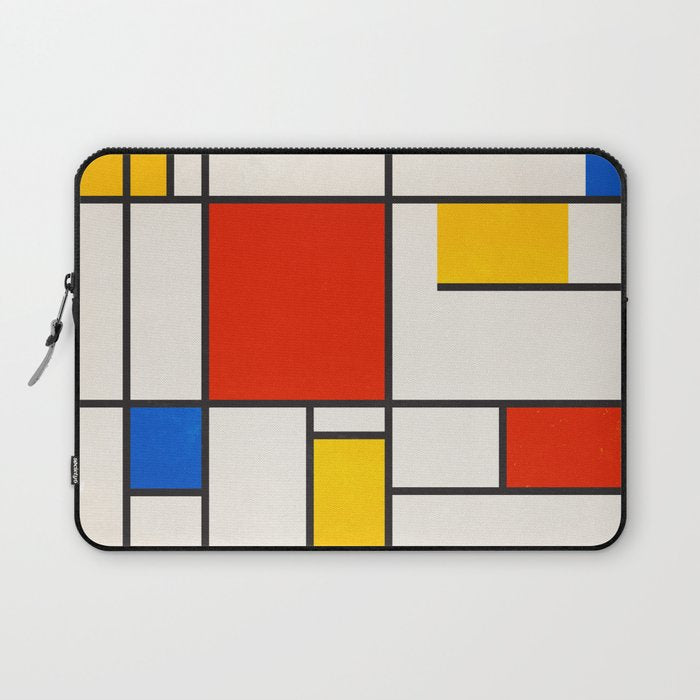 Retro Geometry: Mondrian Edition Laptop Sleeve Gallery Image 1