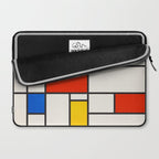 Retro Geometry: Mondrian Edition Laptop Sleeve Gallery Image 2