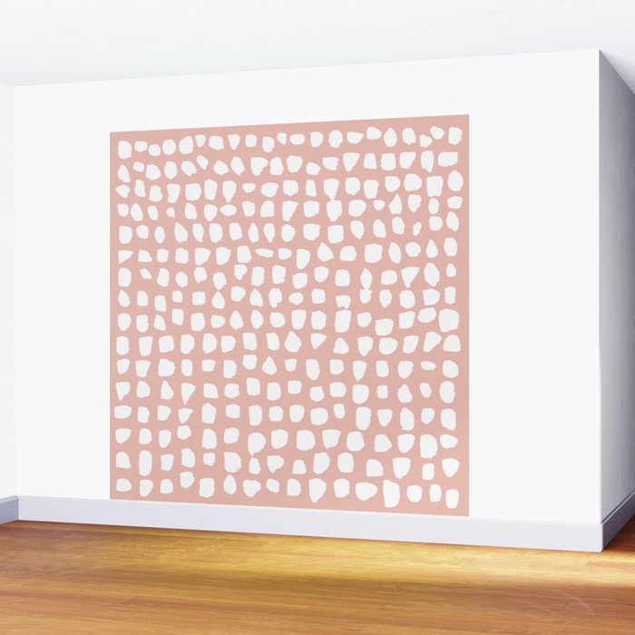 Dots (Pink) Wall Mural Gallery Image 2