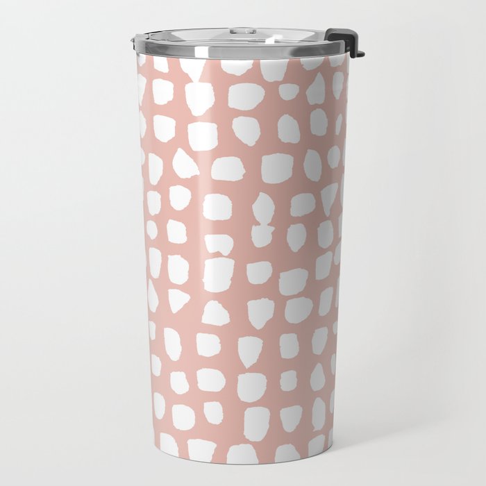 Dots (Pink) Travel Mug Gallery Image 2