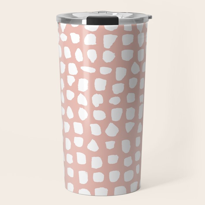 Dots (Pink) Travel Mug Gallery Image 1