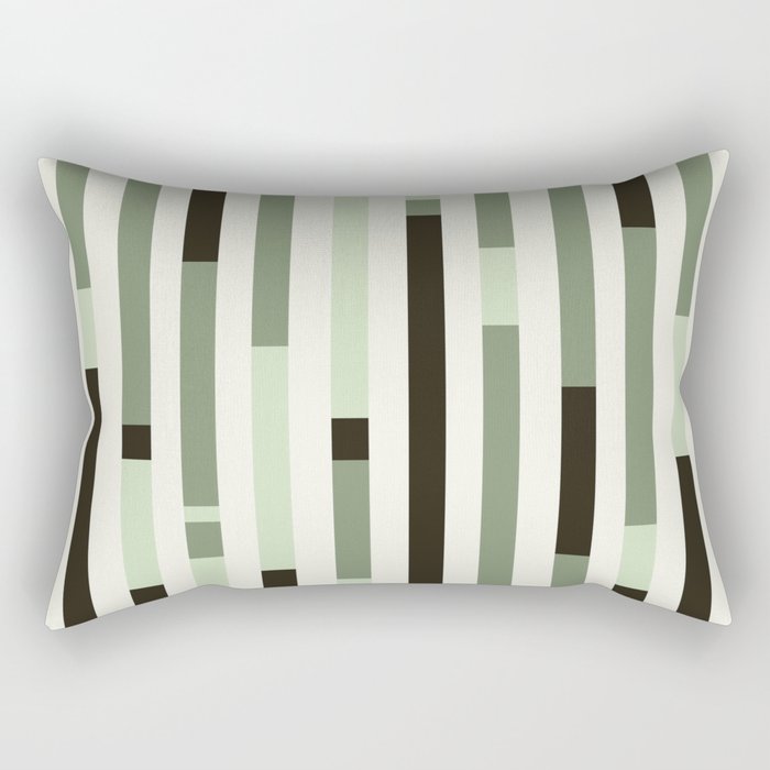 Bauhaus Green Modernist Minimal Geometric Homage Rectangular Pillow Gallery Image 2