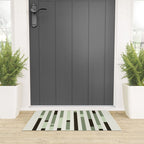 Bauhaus Green Modernist Minimal Geometric Homage Welcome Mat Gallery Image 3