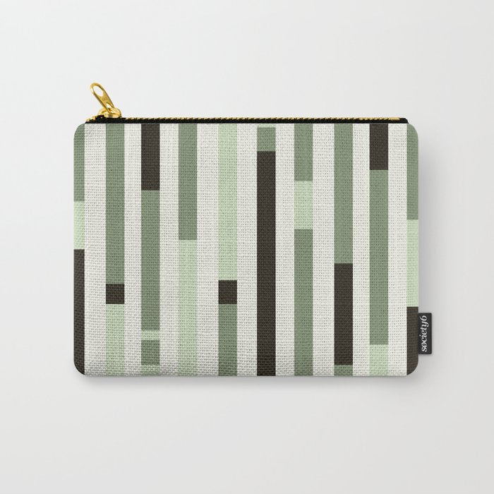 Bauhaus Green Modernist Minimal Geometric Homage Carry All Pouch Gallery Image 1