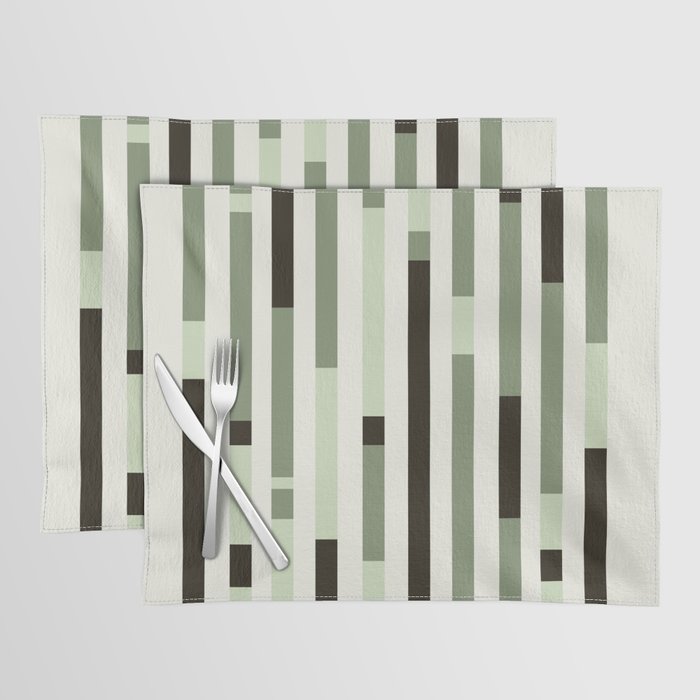 Bauhaus Green Modernist Minimal Geometric Homage Placemat Gallery Image 1